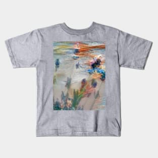 Floral lavender flowers with pastel blending colors Kids T-Shirt